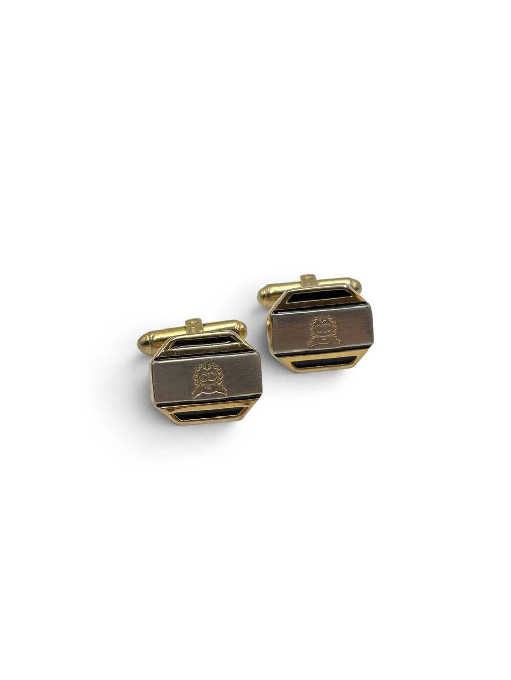 Christian Dior Monsieur CD Crest Cufflinks